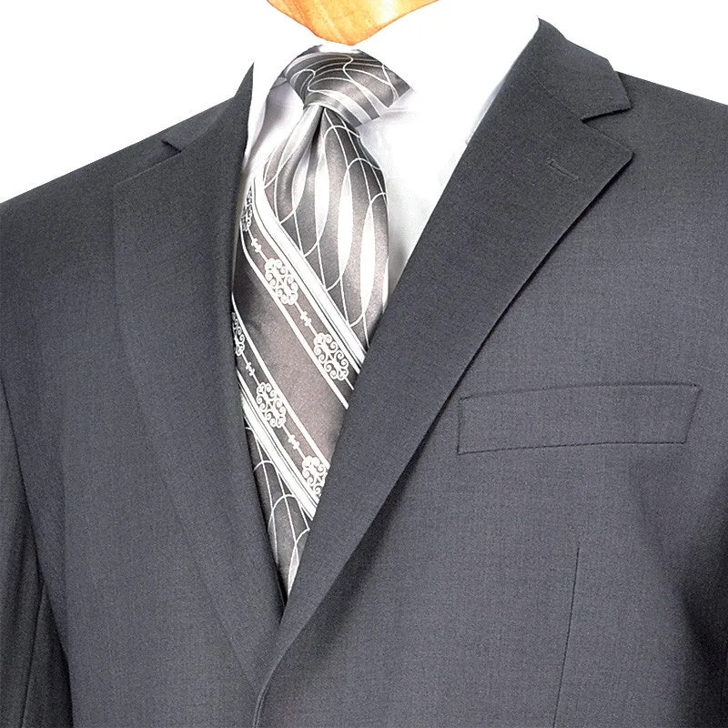 (38R) Regular Fit Suit 2 Button 2 Piece in Gray