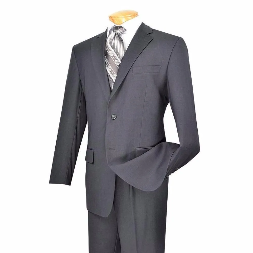 (38R) Regular Fit Suit 2 Button 2 Piece in Gray