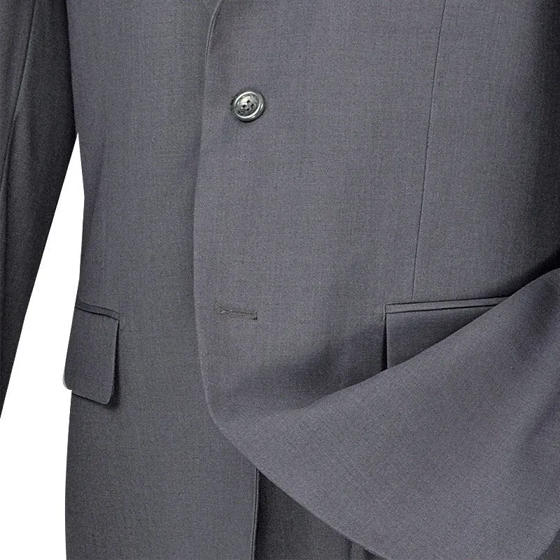 (38R) Regular Fit Suit 2 Button 2 Piece in Gray