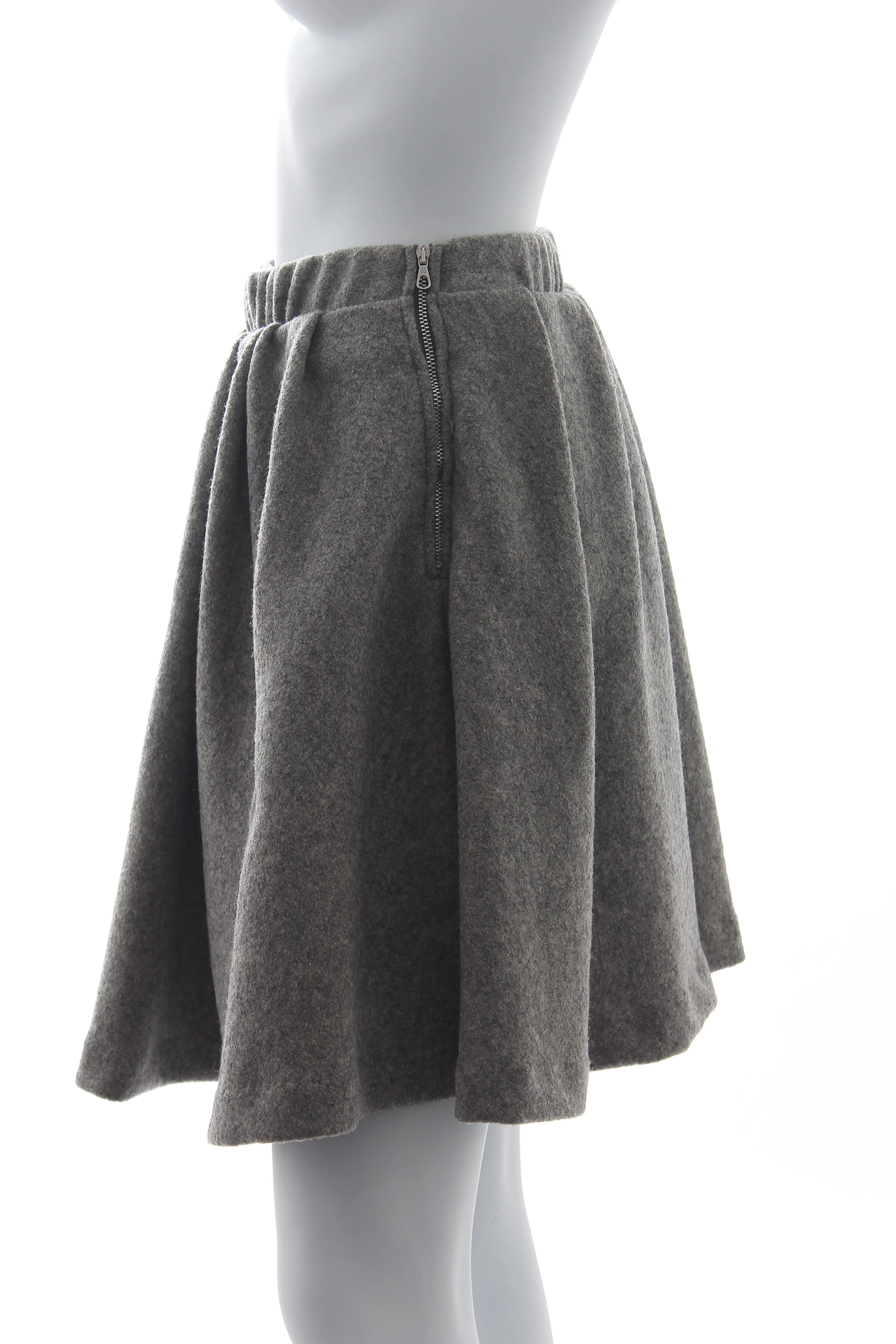 Acne Studios Romantic Felt Wool Skirt