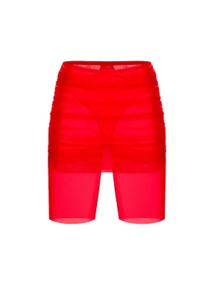 Amora Red Shorts