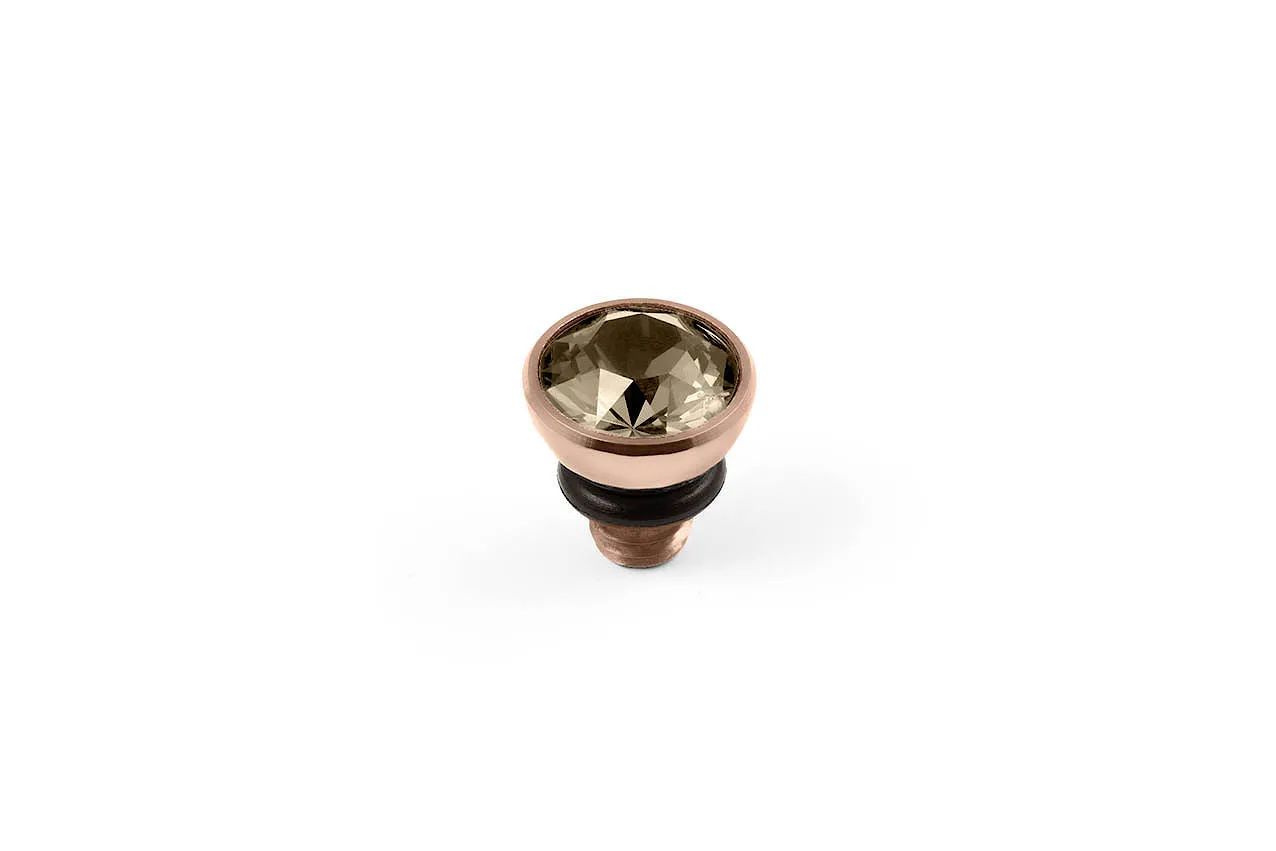 Bottone 5mm Light Silk Top Rose Gold