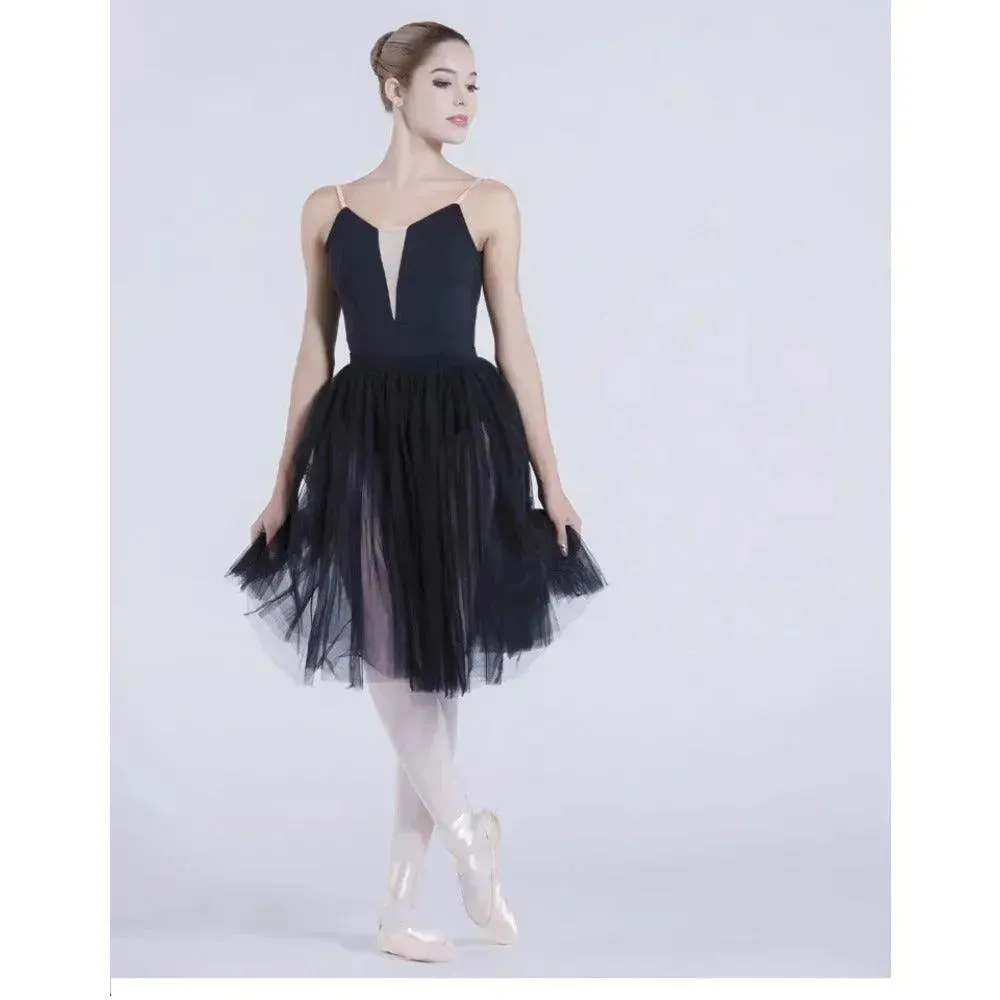 Chiffon Ballet Skirt for Womens Tutu Ballet Wrap Skirts With Two Layers