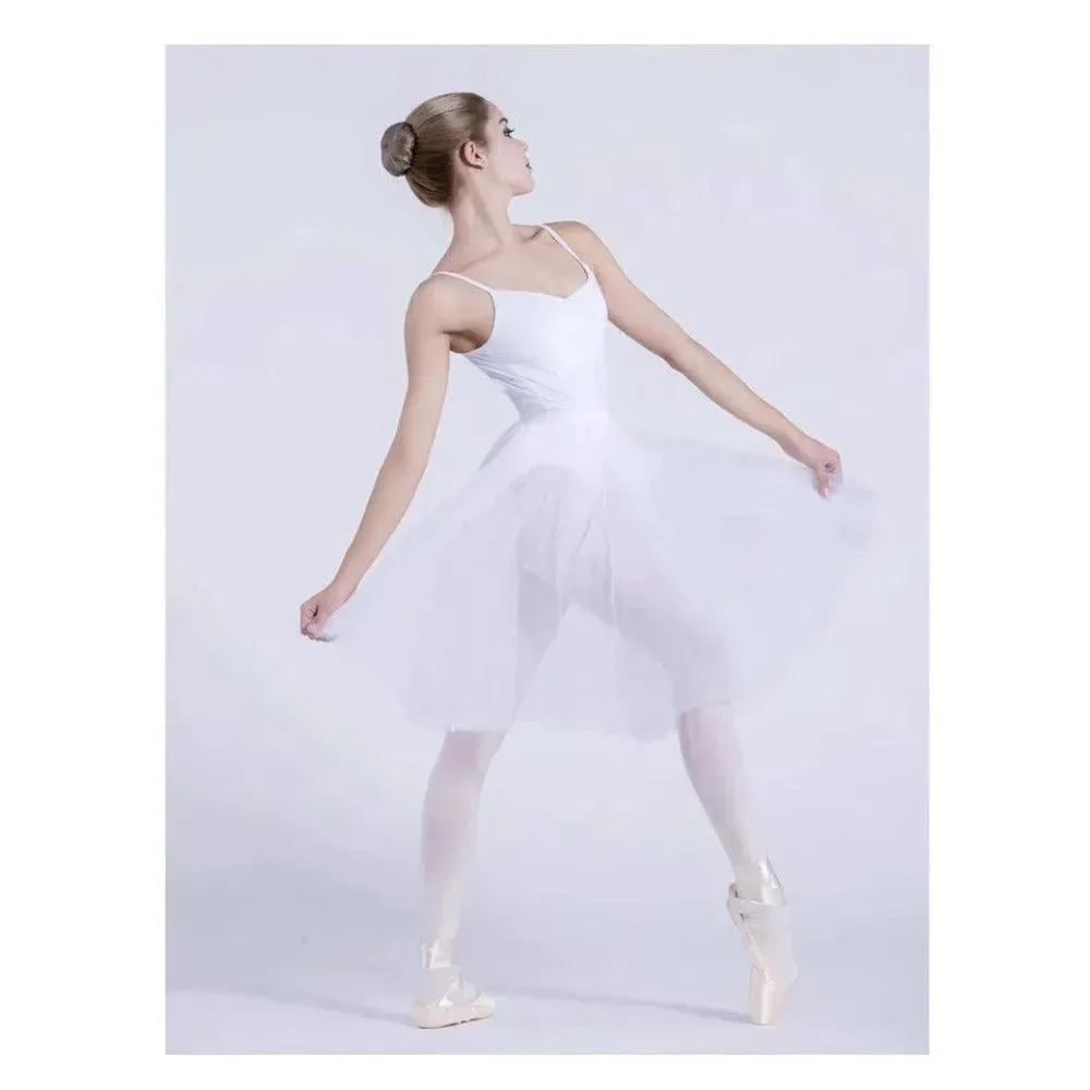 Chiffon Ballet Skirt for Womens Tutu Ballet Wrap Skirts With Two Layers