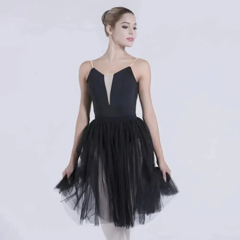 Chiffon Ballet Skirt for Womens Tutu Ballet Wrap Skirts With Two Layers