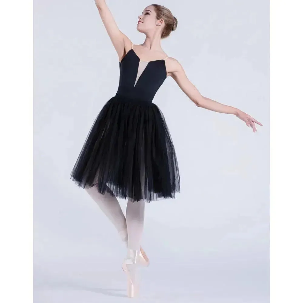 Chiffon Ballet Skirt for Womens Tutu Ballet Wrap Skirts With Two Layers