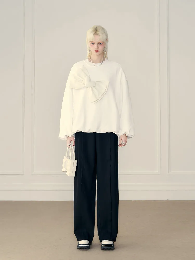 Classic Wide-leg Neat Pants