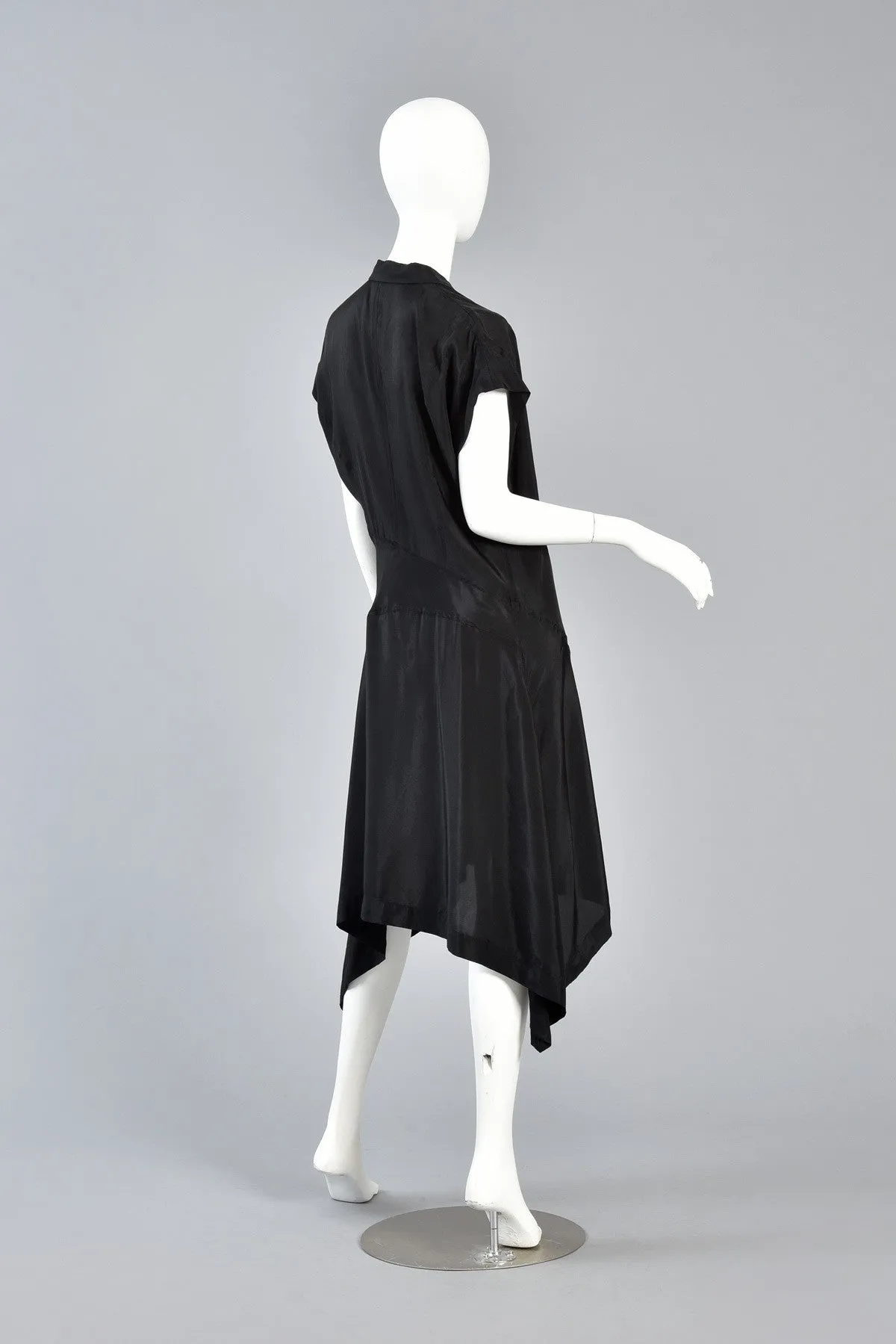 Comme des Garcons Asymmetrical Minimal Black Dress