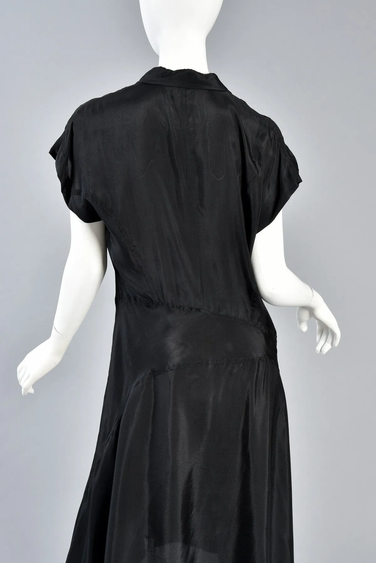 Comme des Garcons Asymmetrical Minimal Black Dress
