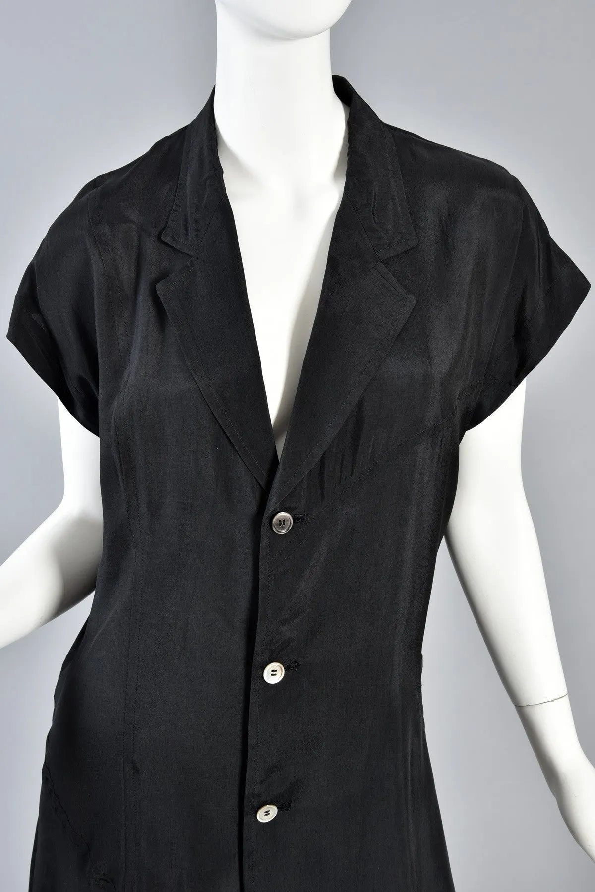 Comme des Garcons Asymmetrical Minimal Black Dress