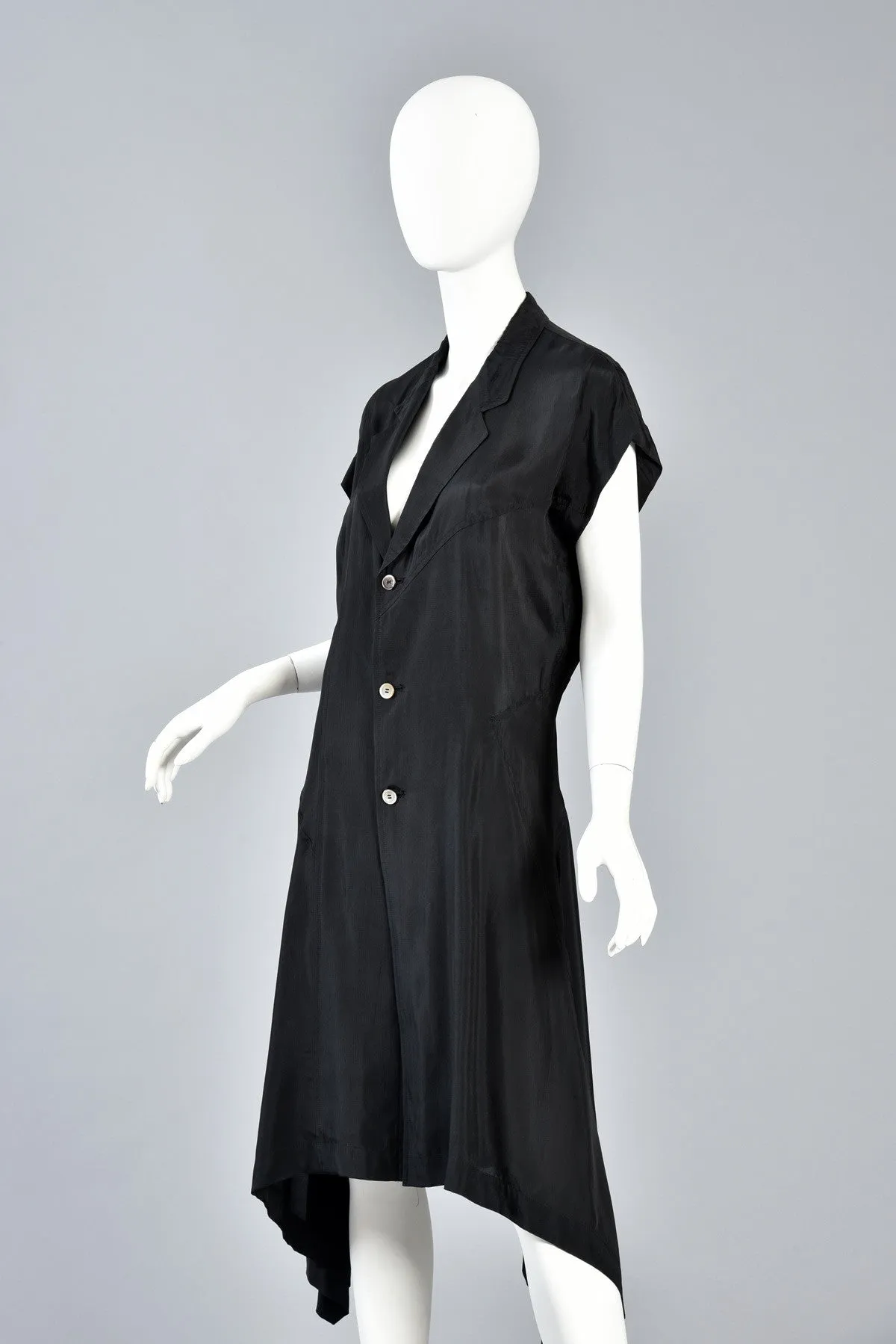 Comme des Garcons Asymmetrical Minimal Black Dress