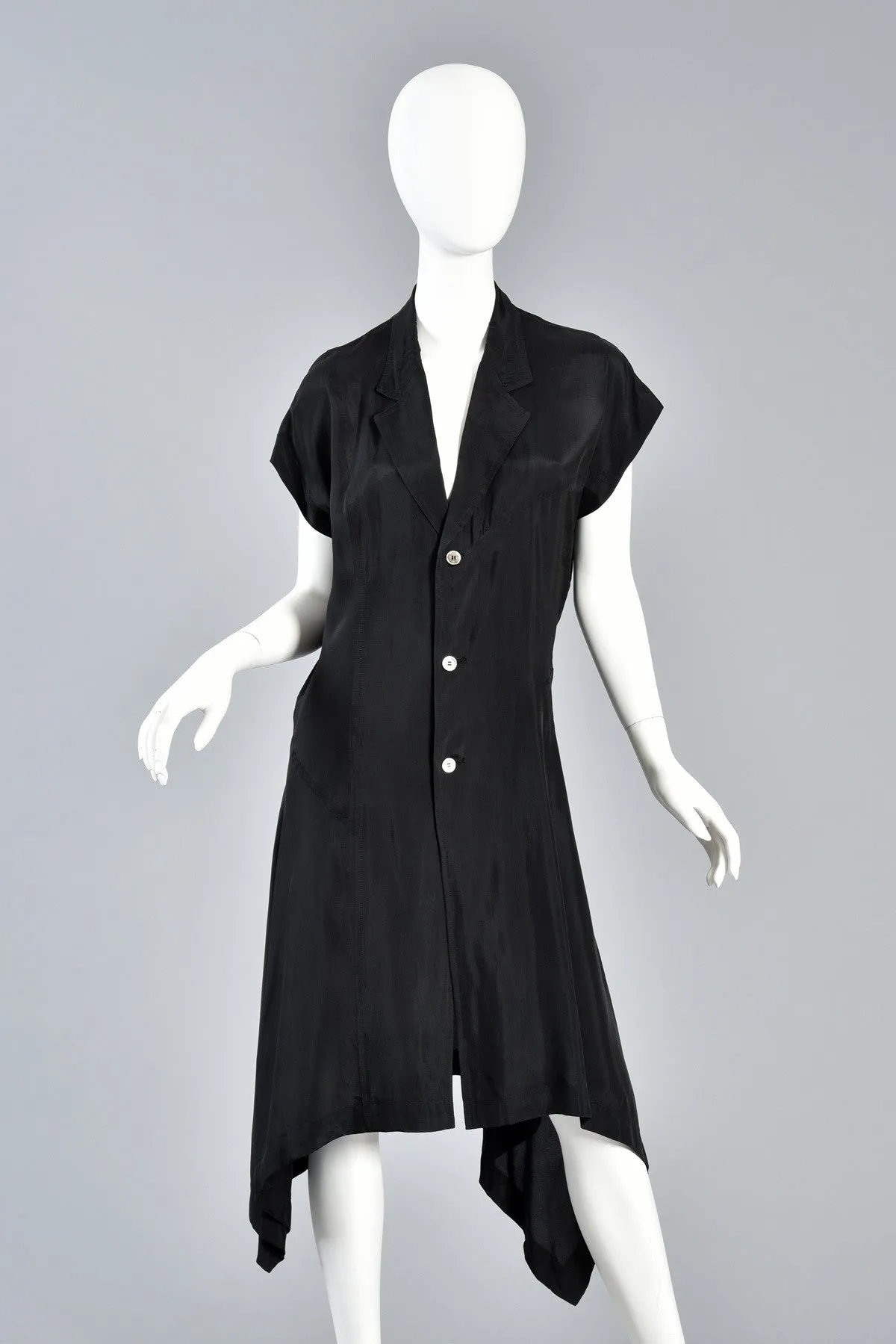 Comme des Garcons Asymmetrical Minimal Black Dress
