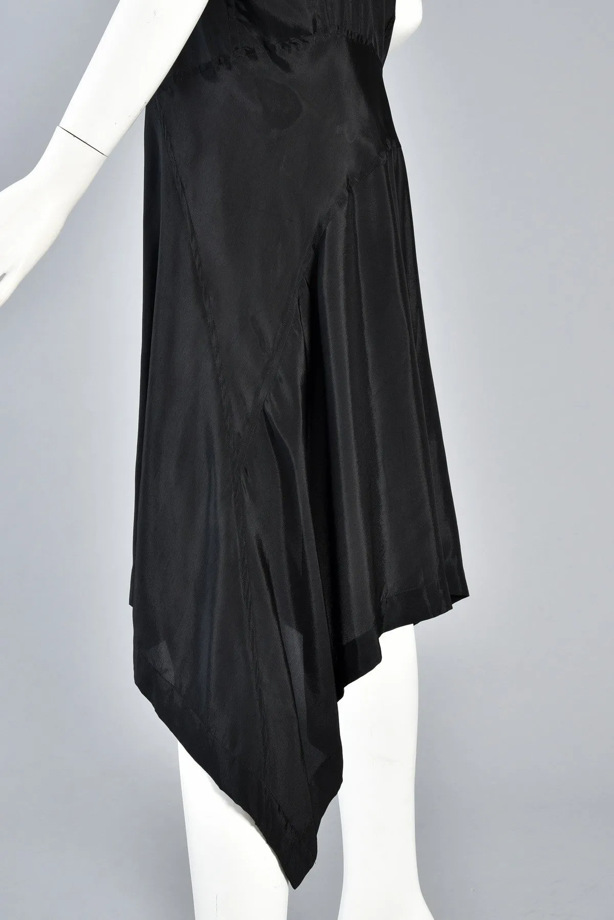 Comme des Garcons Asymmetrical Minimal Black Dress