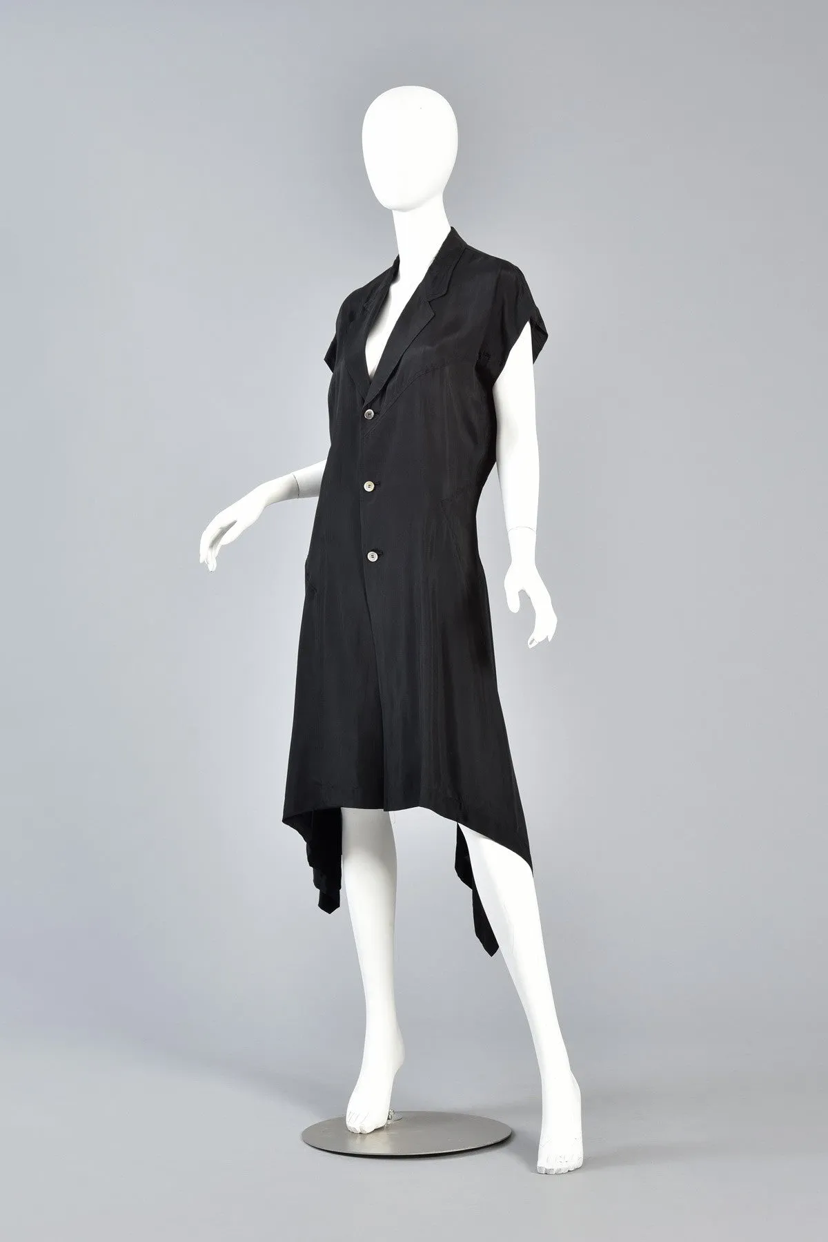 Comme des Garcons Asymmetrical Minimal Black Dress