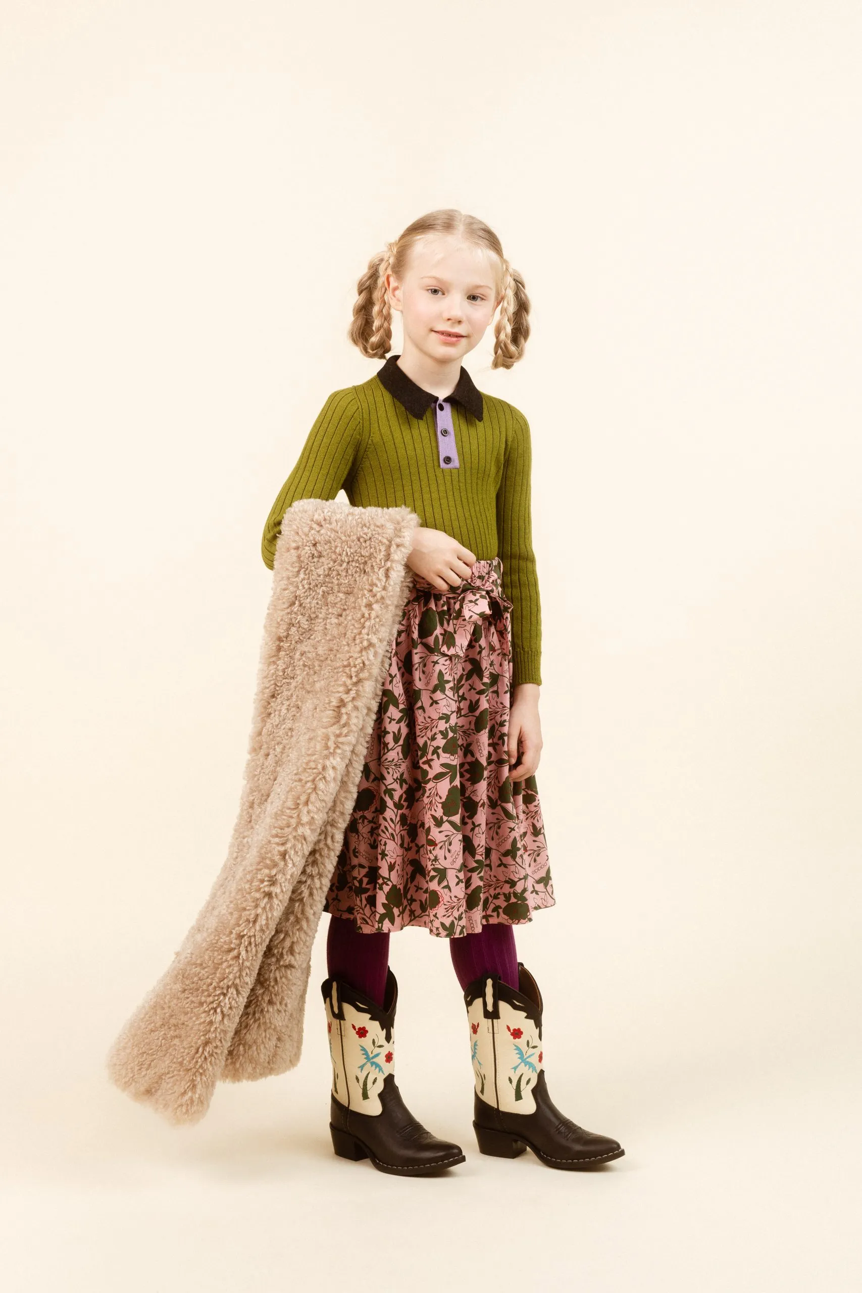 Cotton Skirt Snowbell Pink