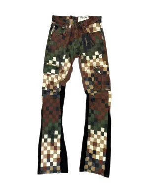 Digital Camo Twill Stacked Pant
