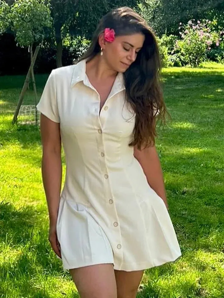 Flytonn- Mini Shirt Dress