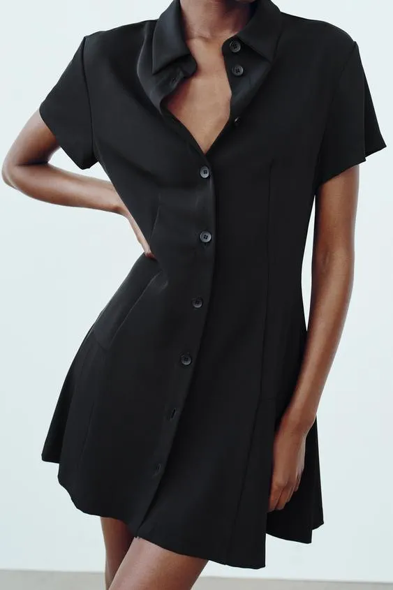 Flytonn- Mini Shirt Dress
