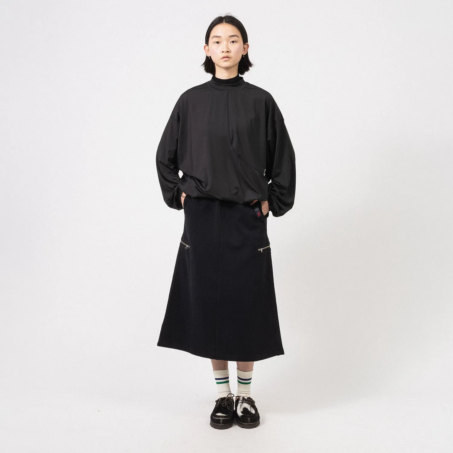[GRAMICCI] CLASSIC SWEATSKIRT _ BLACK