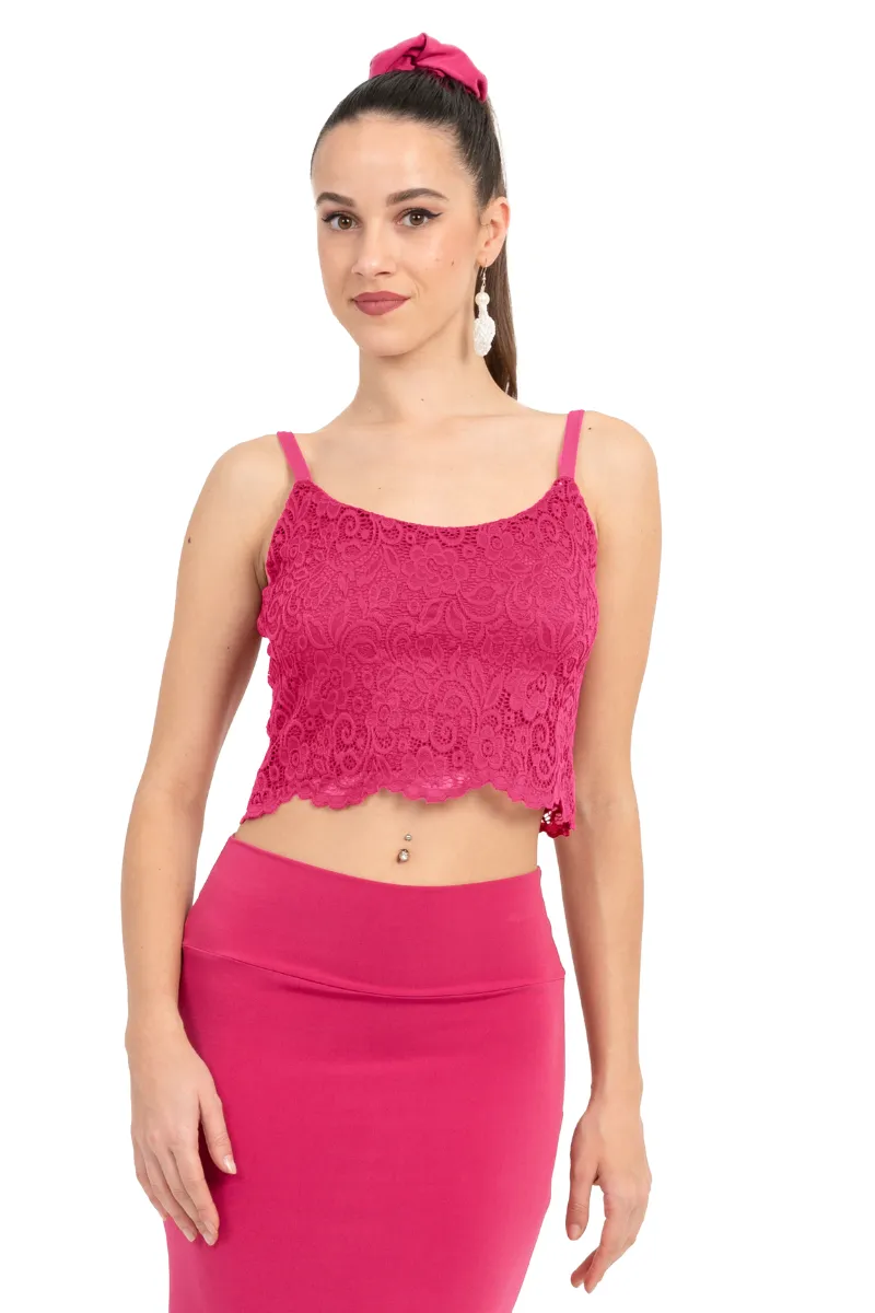 Guipure Lace Tango Crop Top