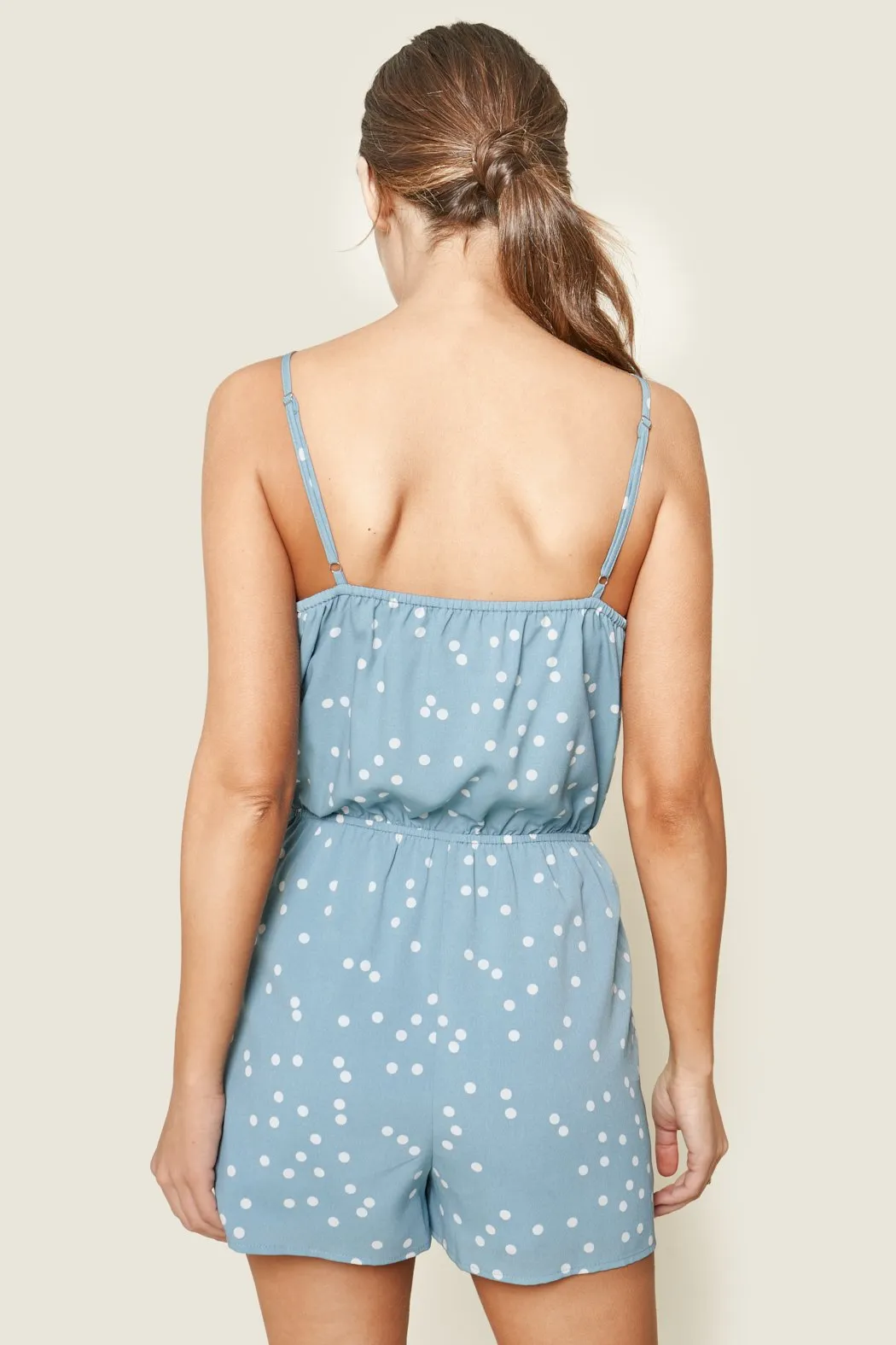 Hide And Chic Polka Dot Skort Romper