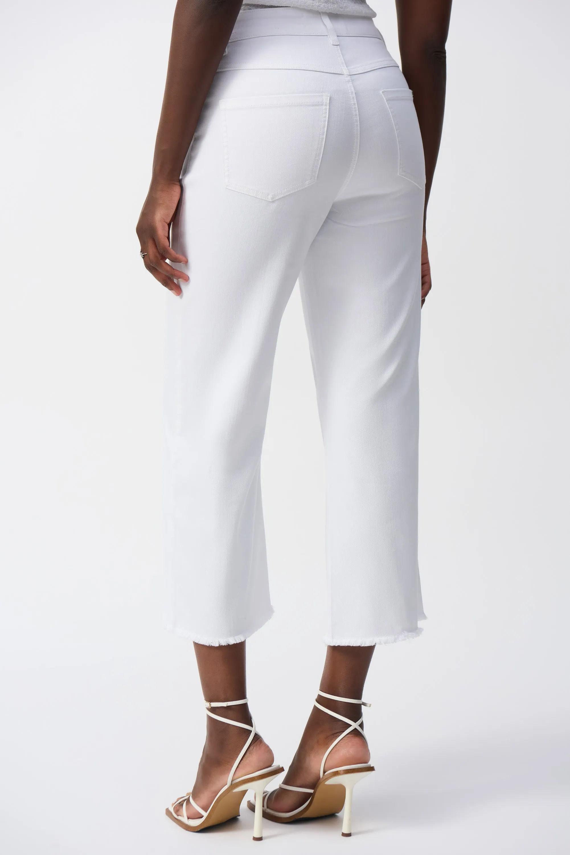 Joseph Ribkoff Culotte Jeans With Embellished Front Seam