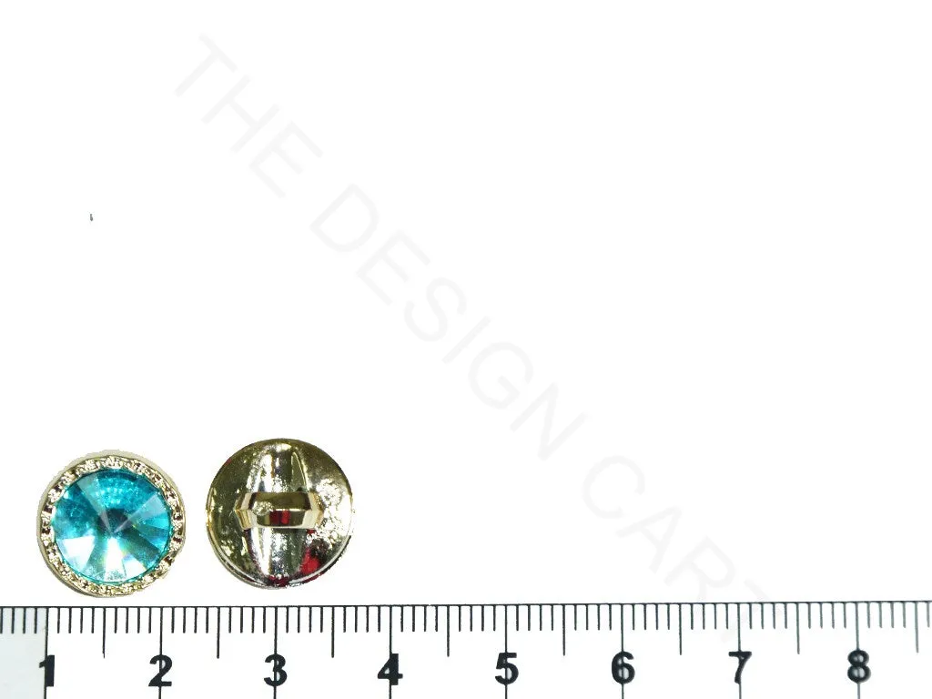 Light Blue Circular Acrylic Buttons