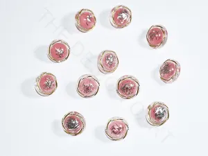 Light Pink Designer Acrylic Button