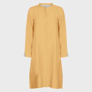 NOLOGO Super mix gold linen coat dress