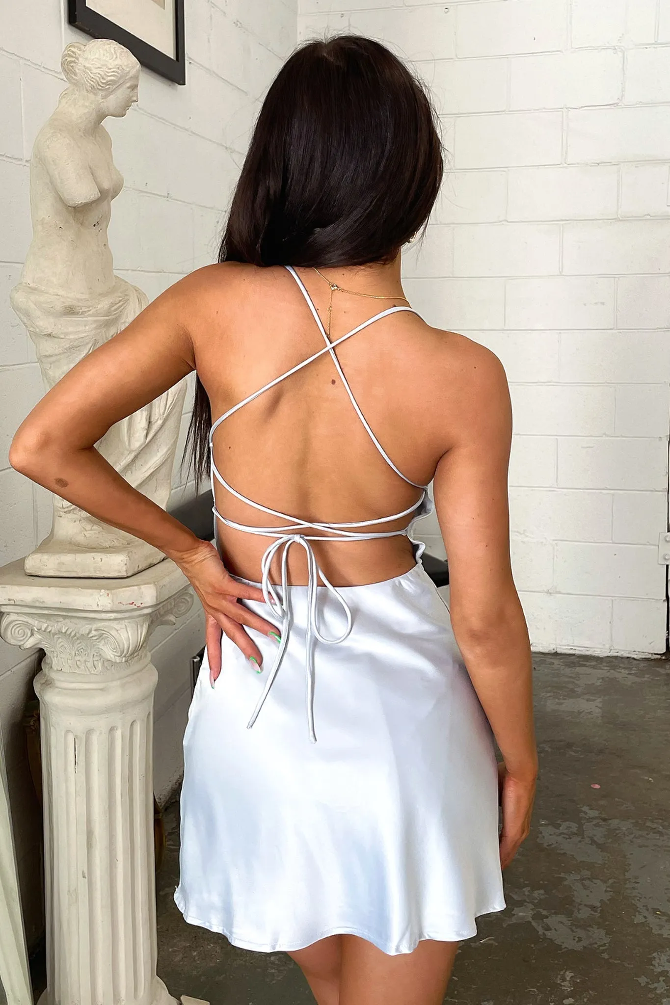 Olivia Dress - Pale Blue