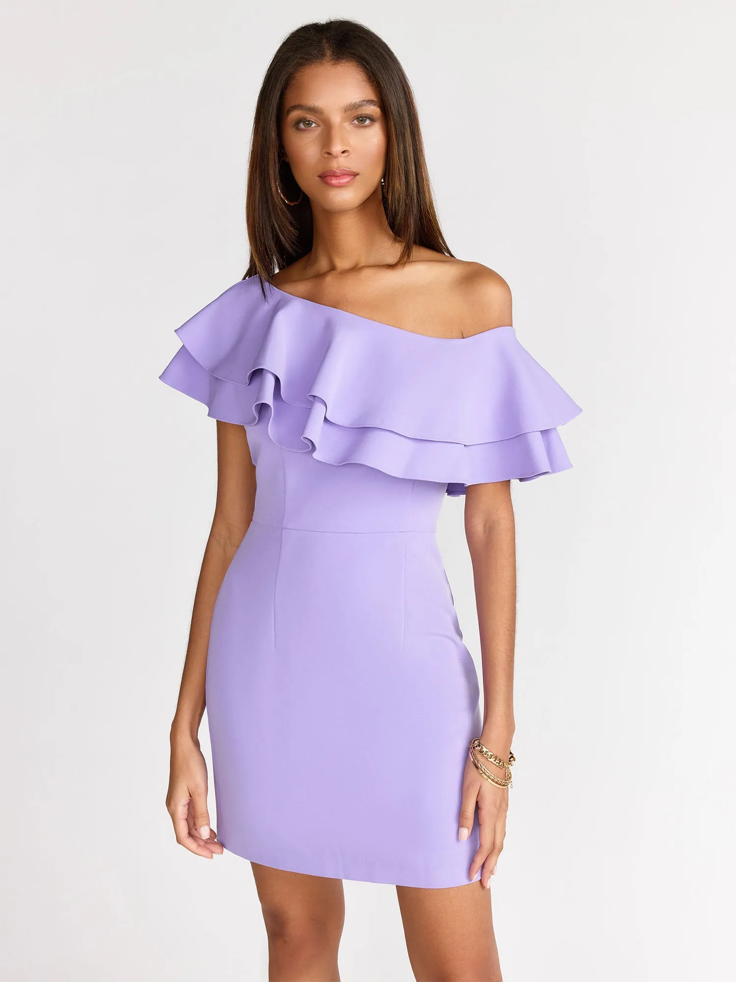 One Shoulder Mini Dress - Endless Rose