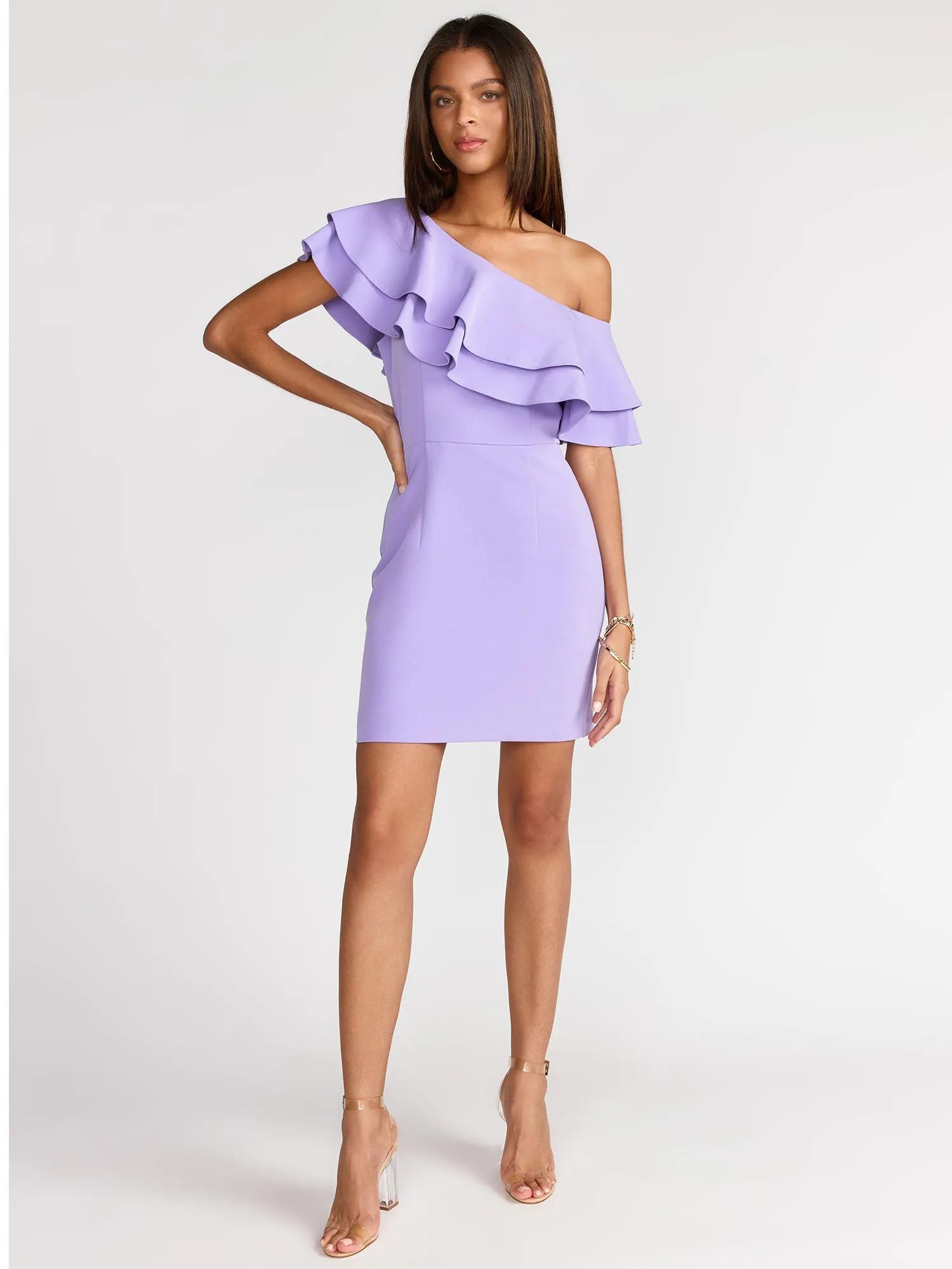 One Shoulder Mini Dress - Endless Rose