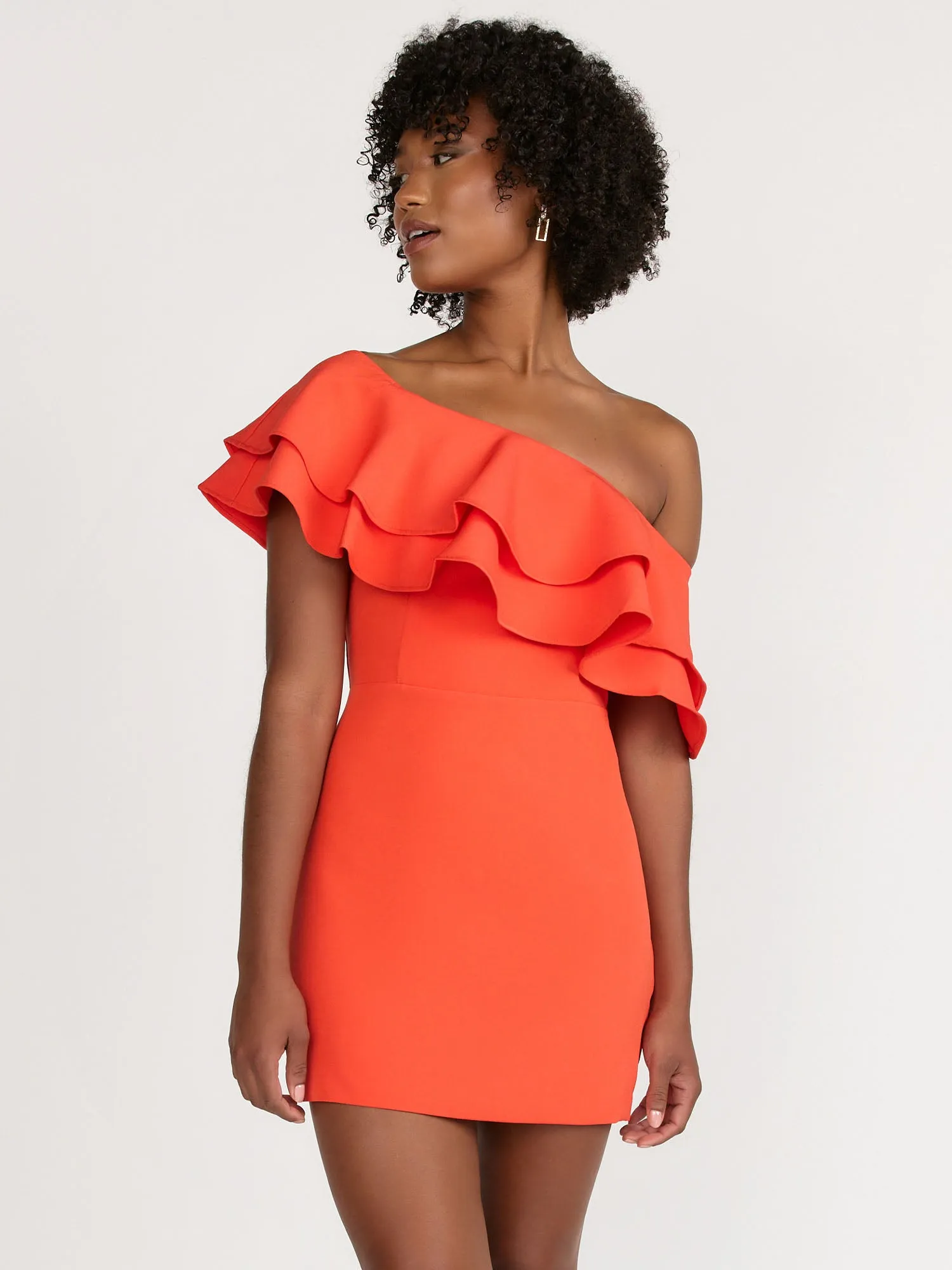 One Shoulder Mini Dress - Endless Rose