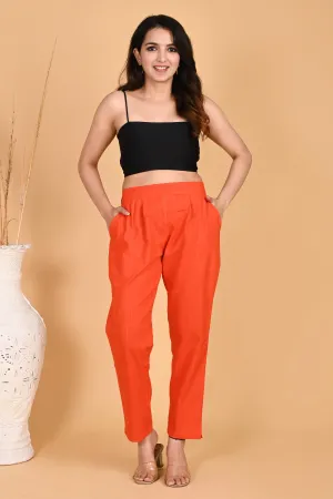 ORANGE CLASSIC COTTON PANTS