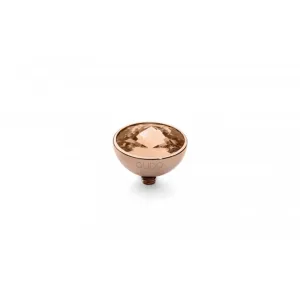 Rose Gold 11.5mm Bottone Ring Top Light Peach