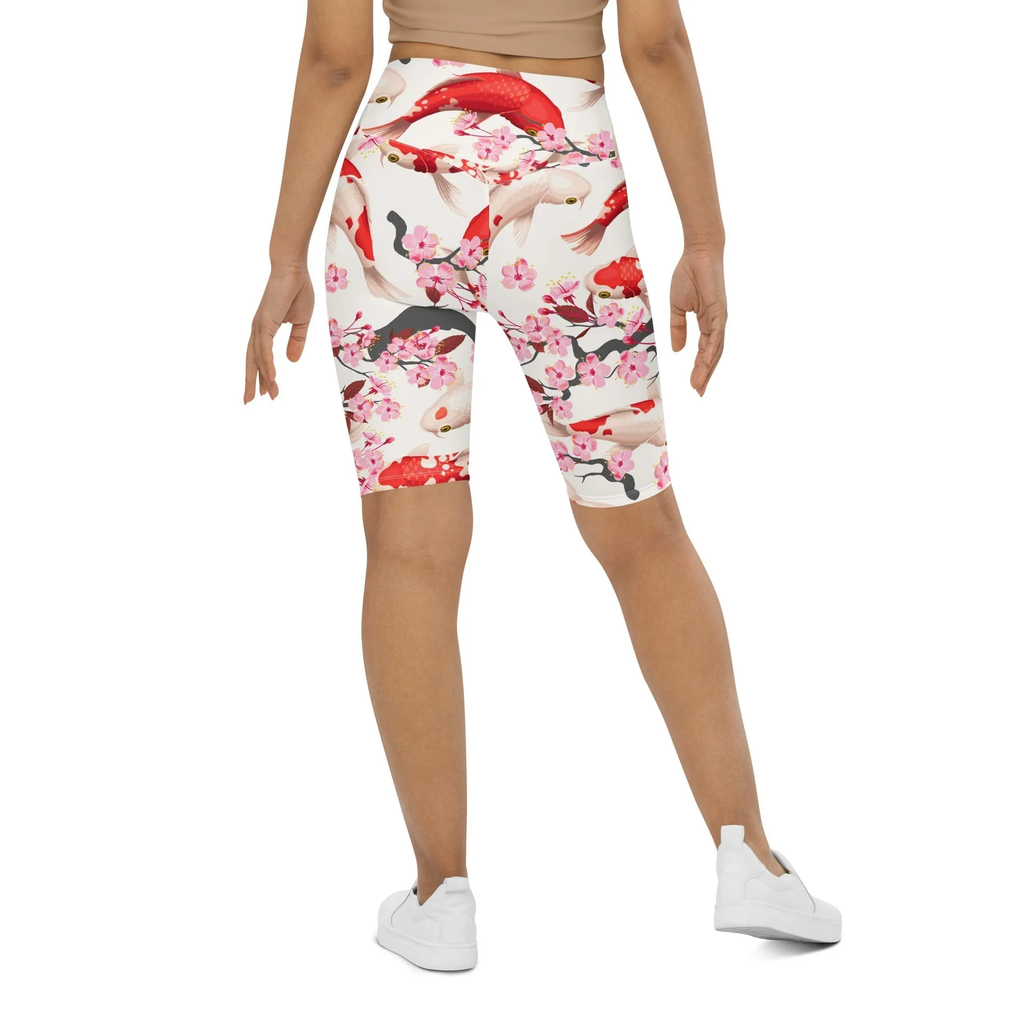 Sakura Koi Biker Shorts