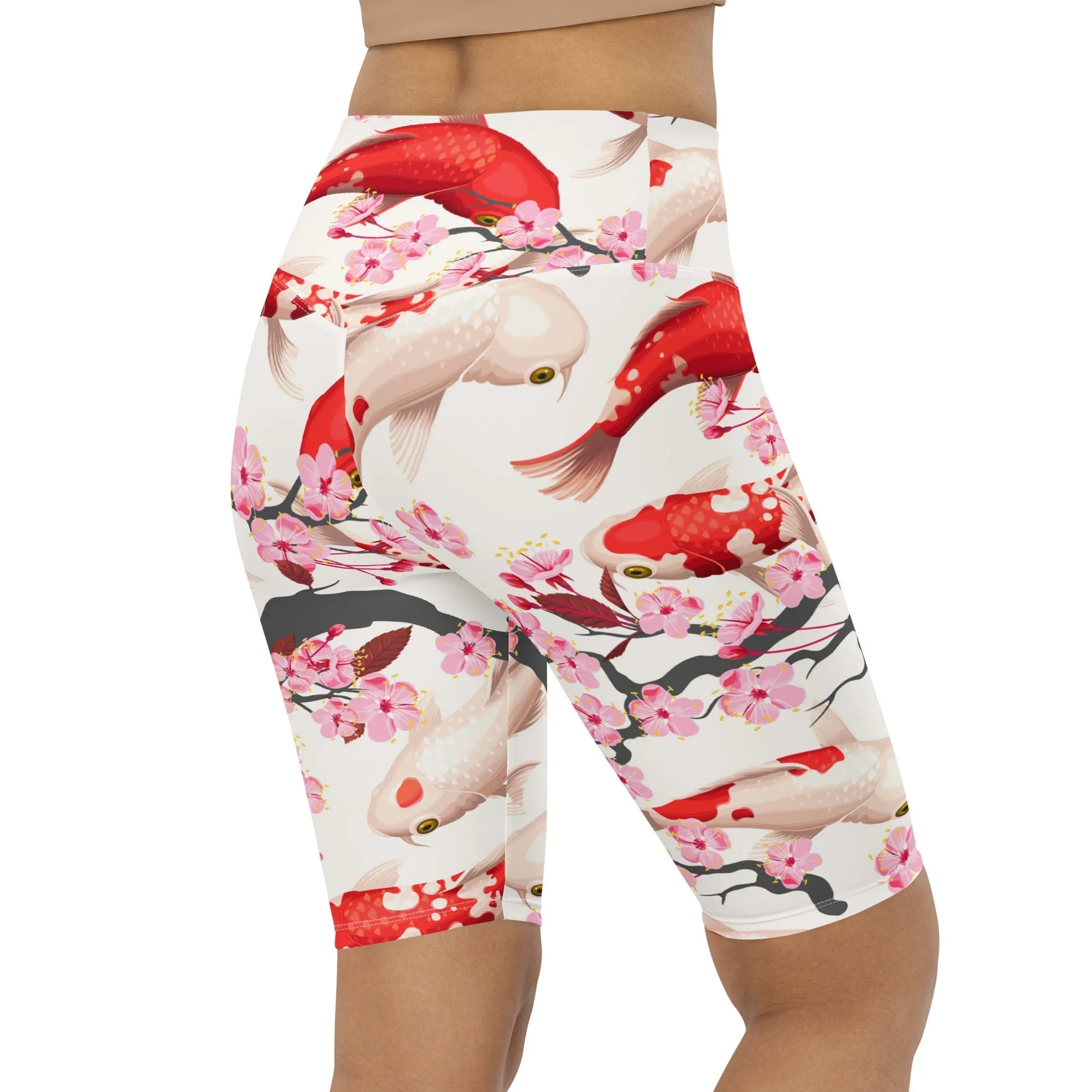 Sakura Koi Biker Shorts
