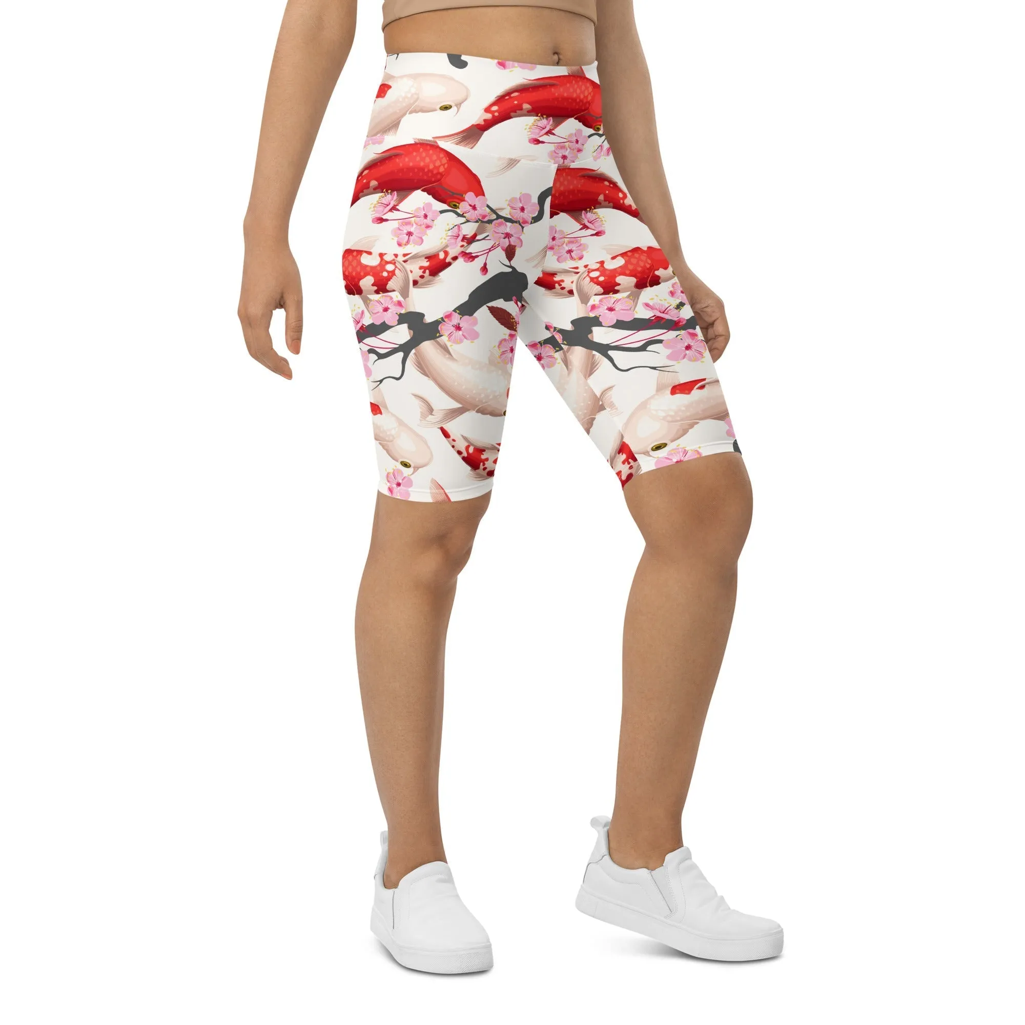 Sakura Koi Biker Shorts