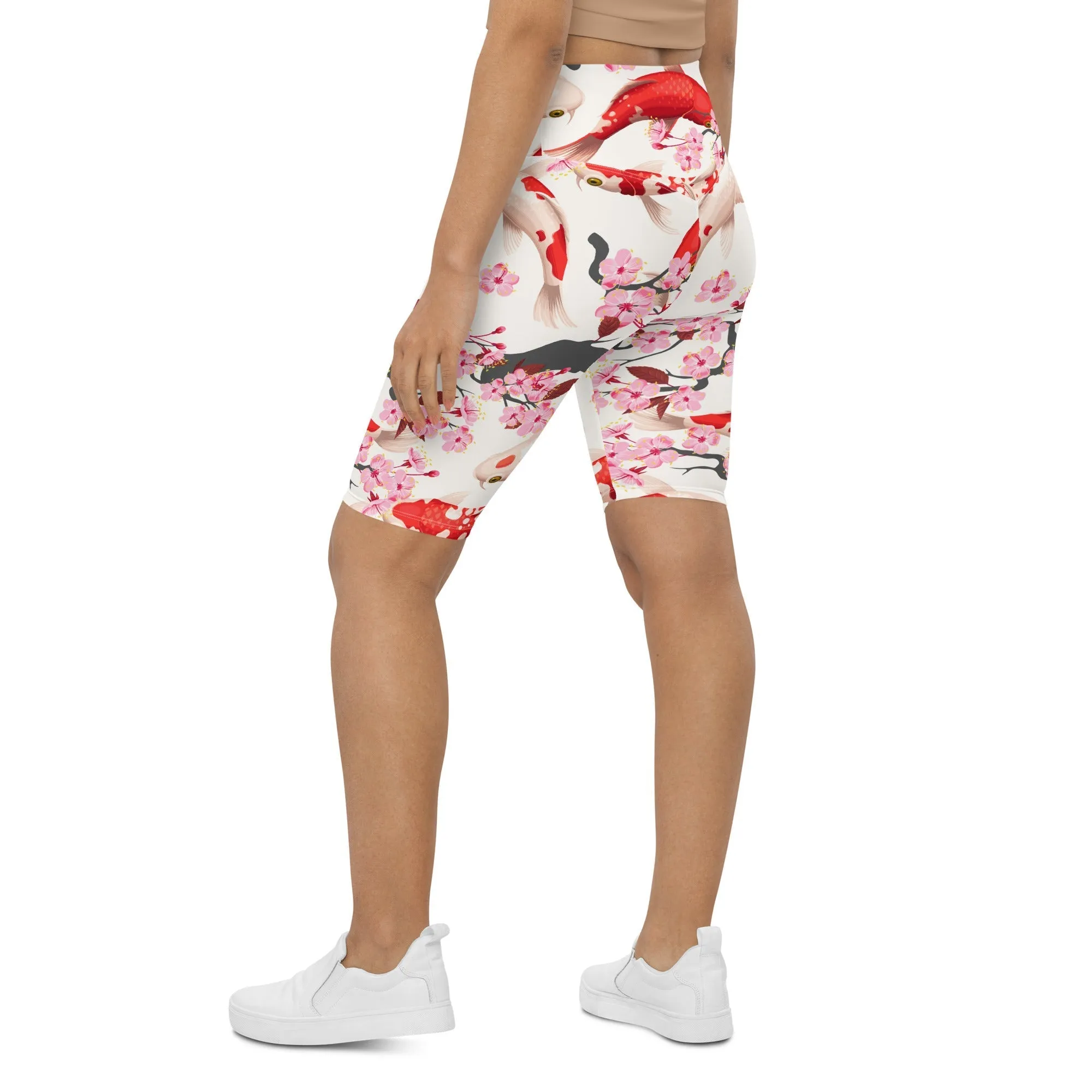 Sakura Koi Biker Shorts