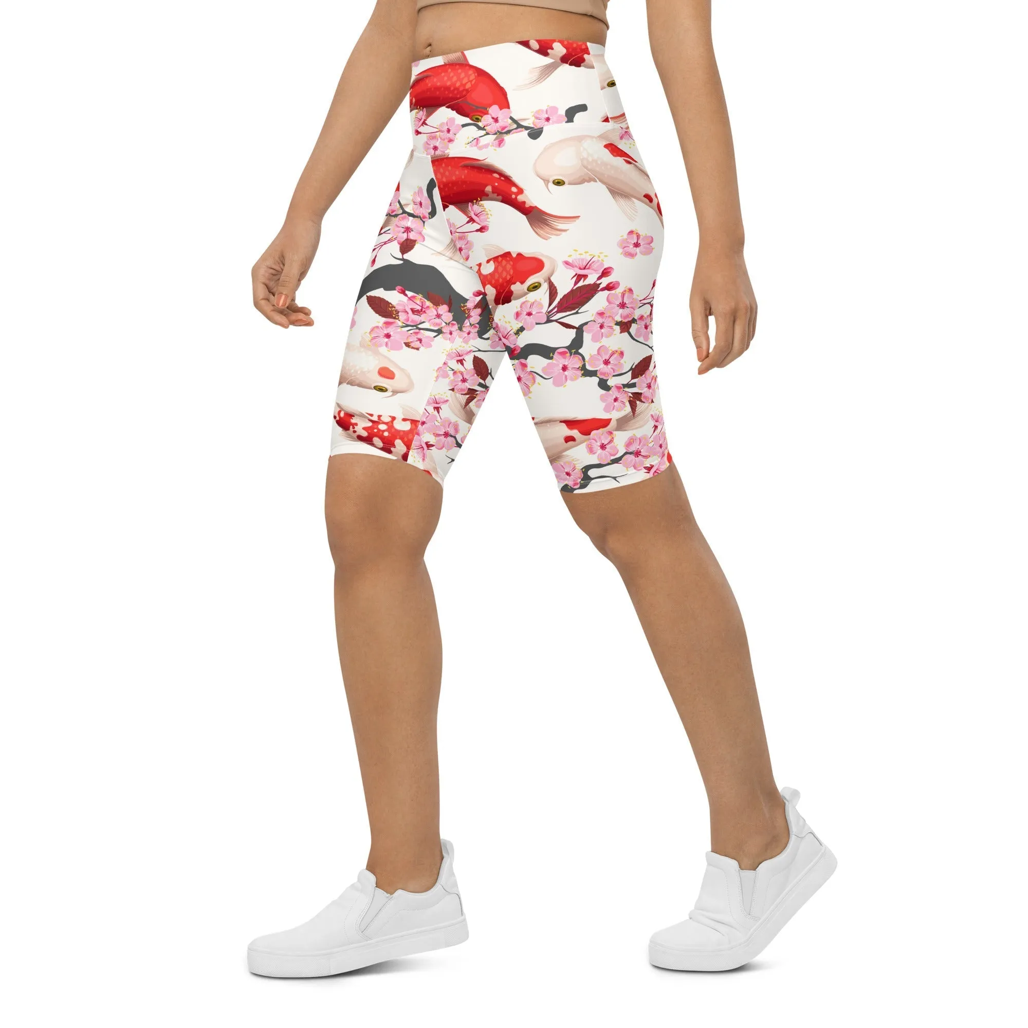 Sakura Koi Biker Shorts