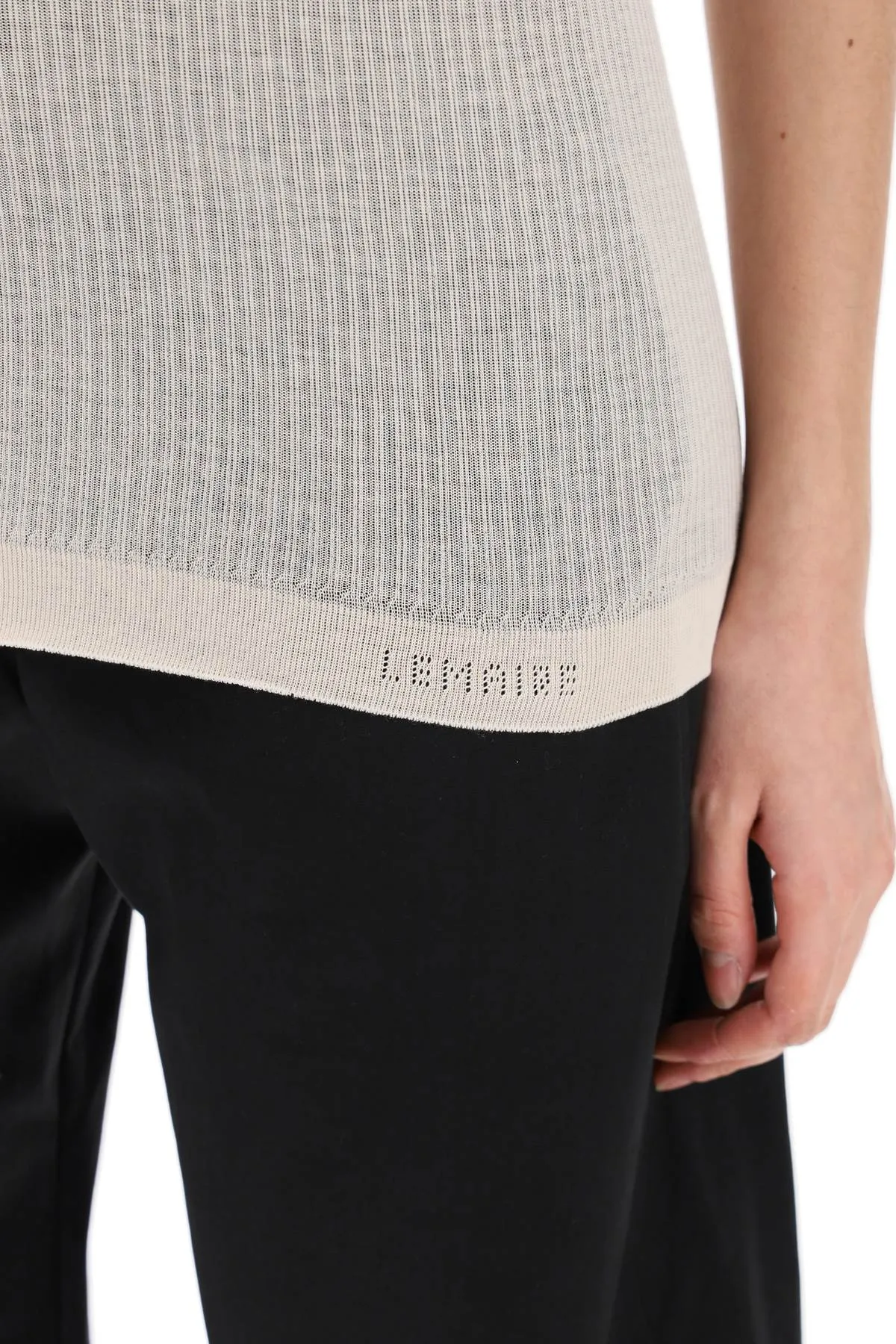 seamless sleeveless top TO1156 LK1017 LIGHT POWDER