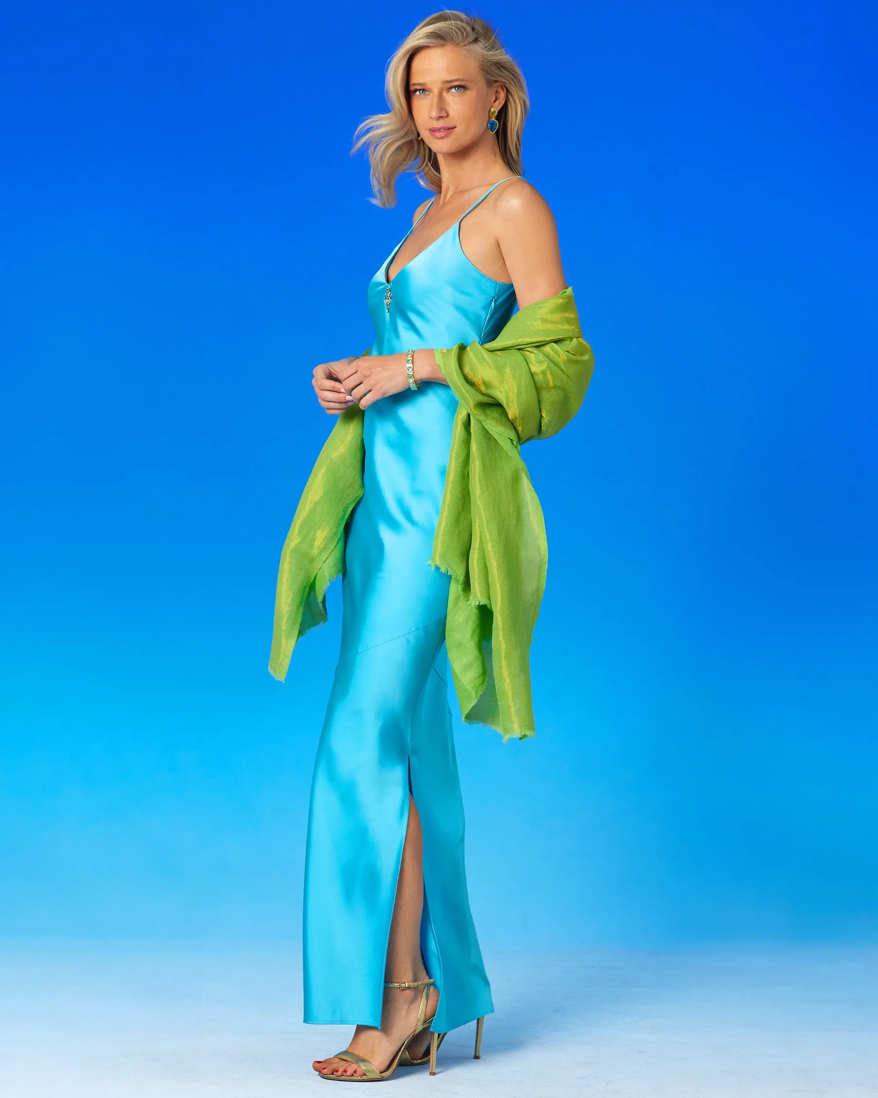 Serena Long Camisole Gown with Embellishment