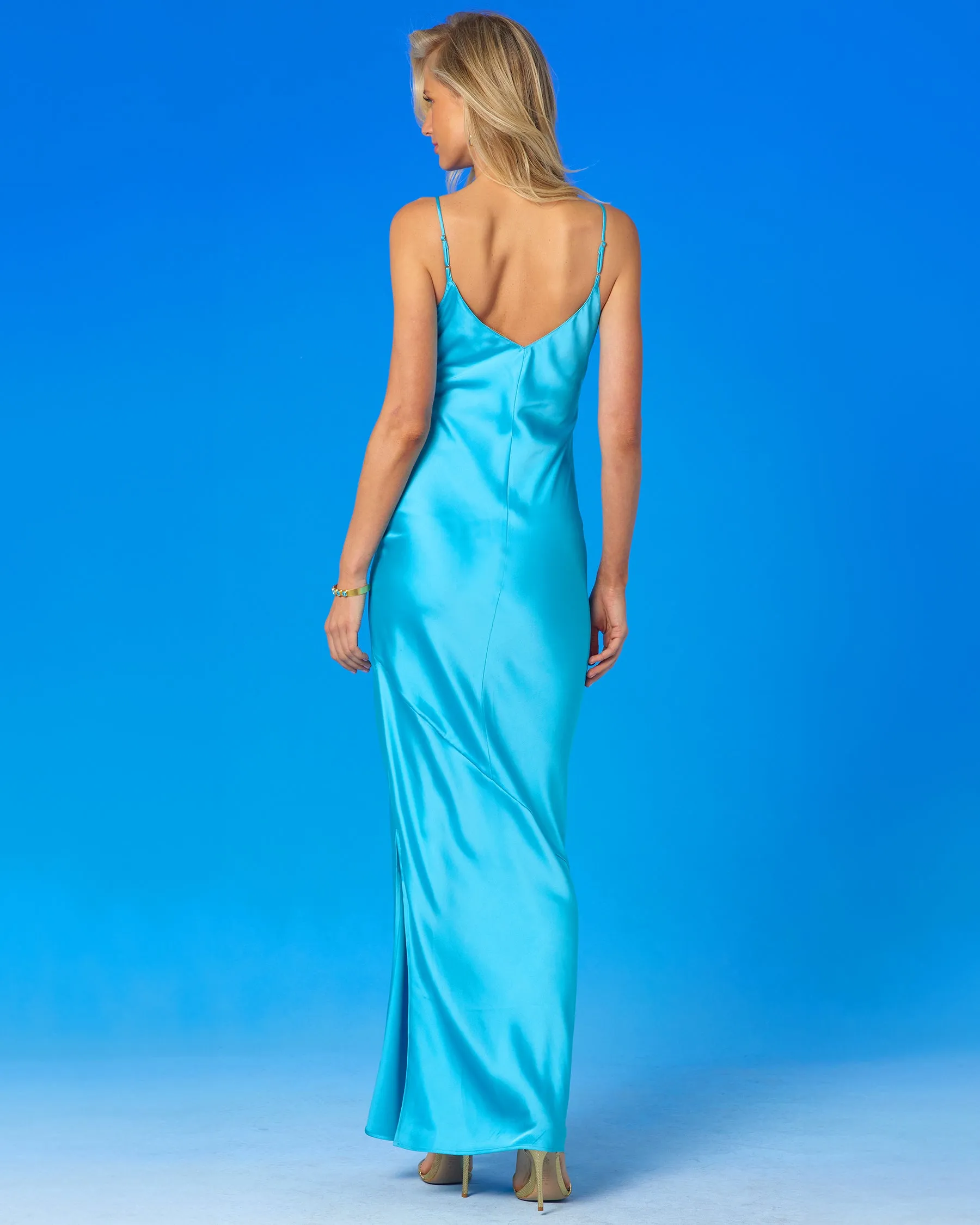 Serena Long Camisole Gown with Embellishment