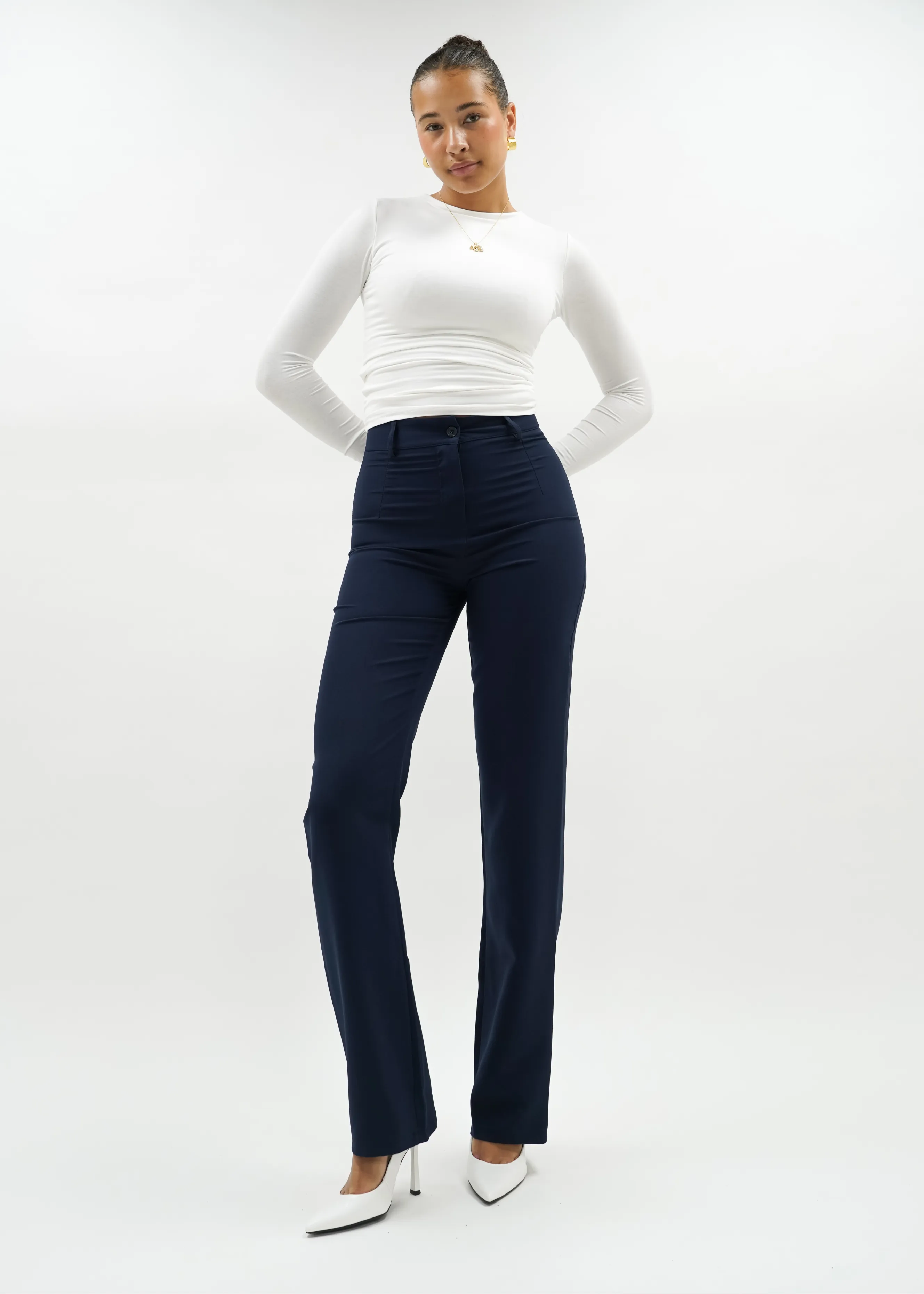 Straight leg pants classic night blue (TALL)