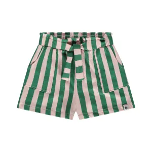 Striped Shorts - Blush/Green by Stains & Stories