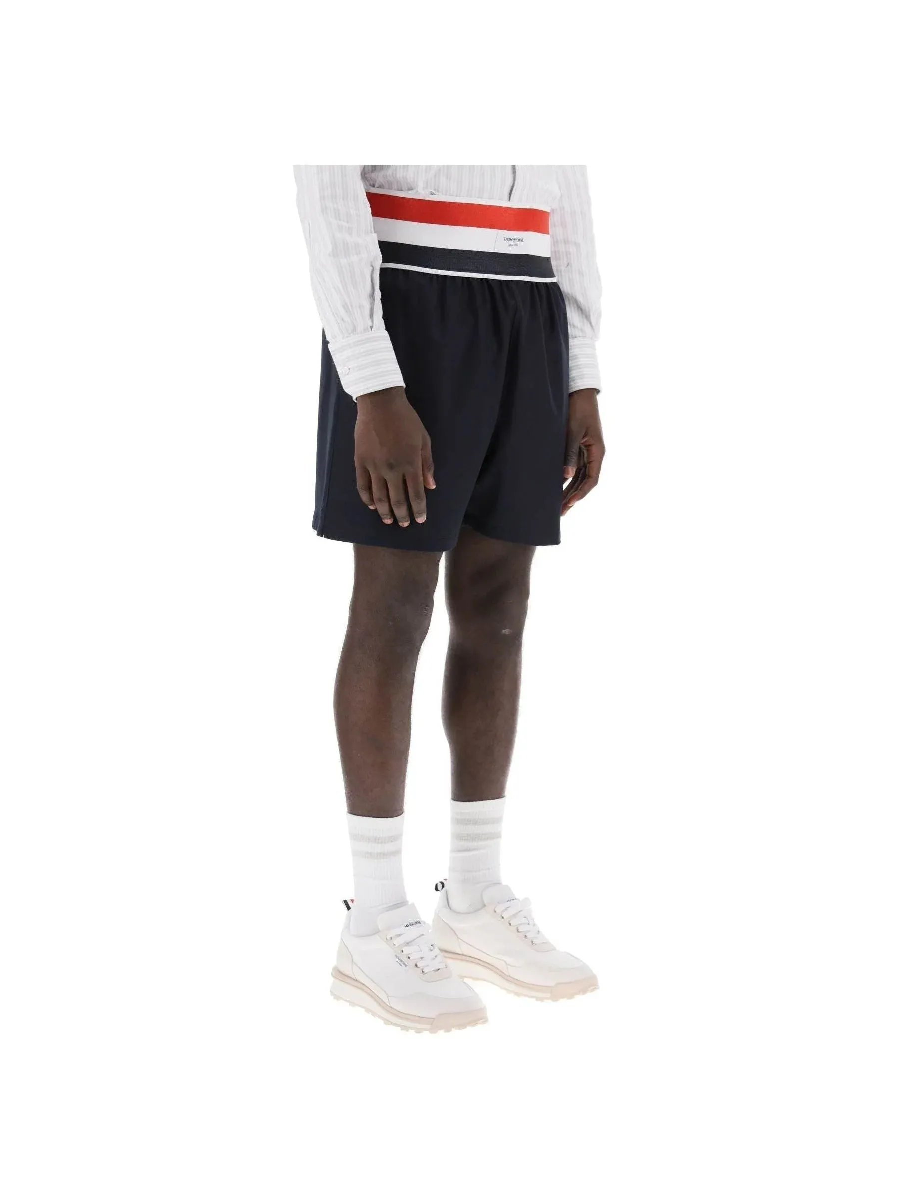 Twill Elastic Waistband Shorts