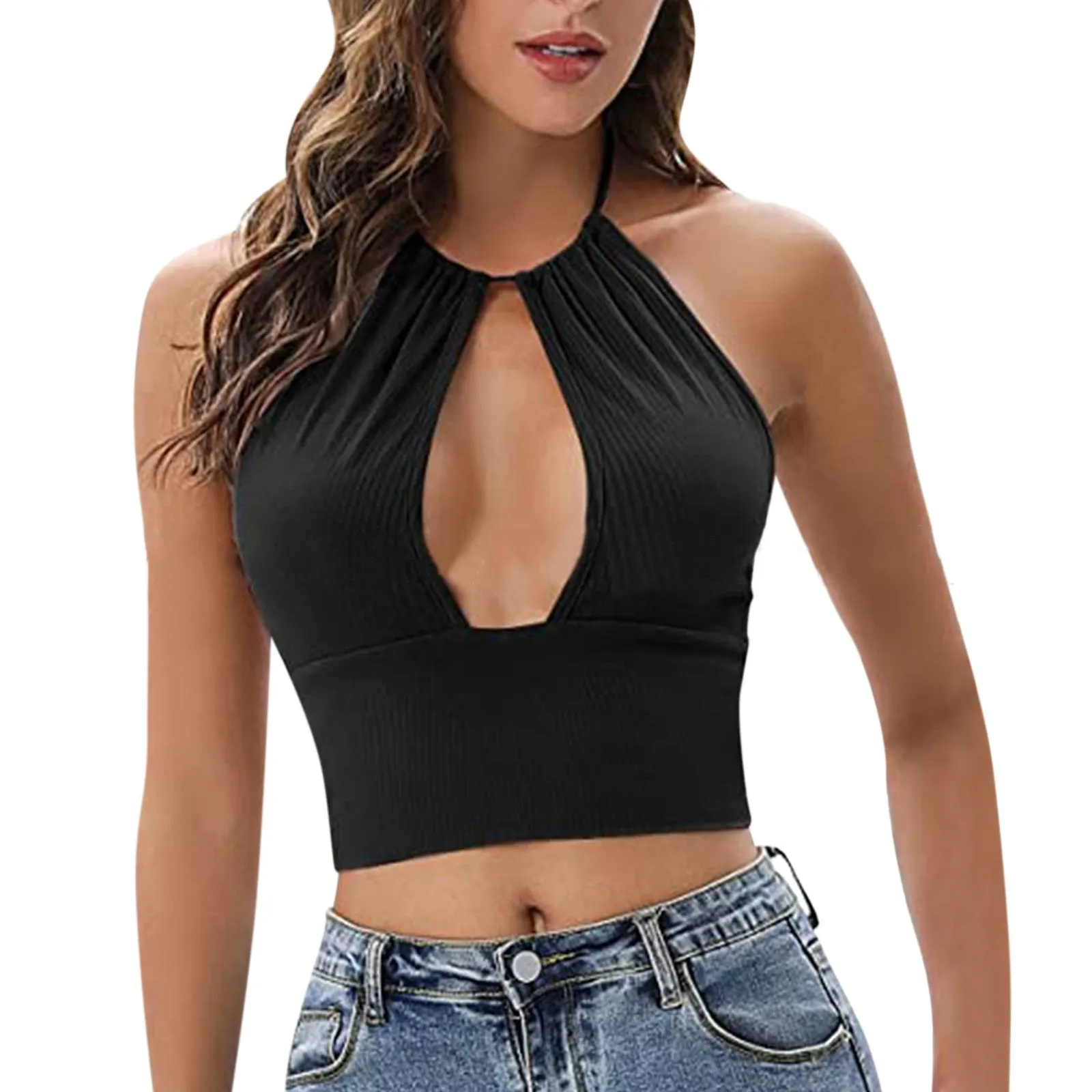 Women Summer Sexy Hollow Tops