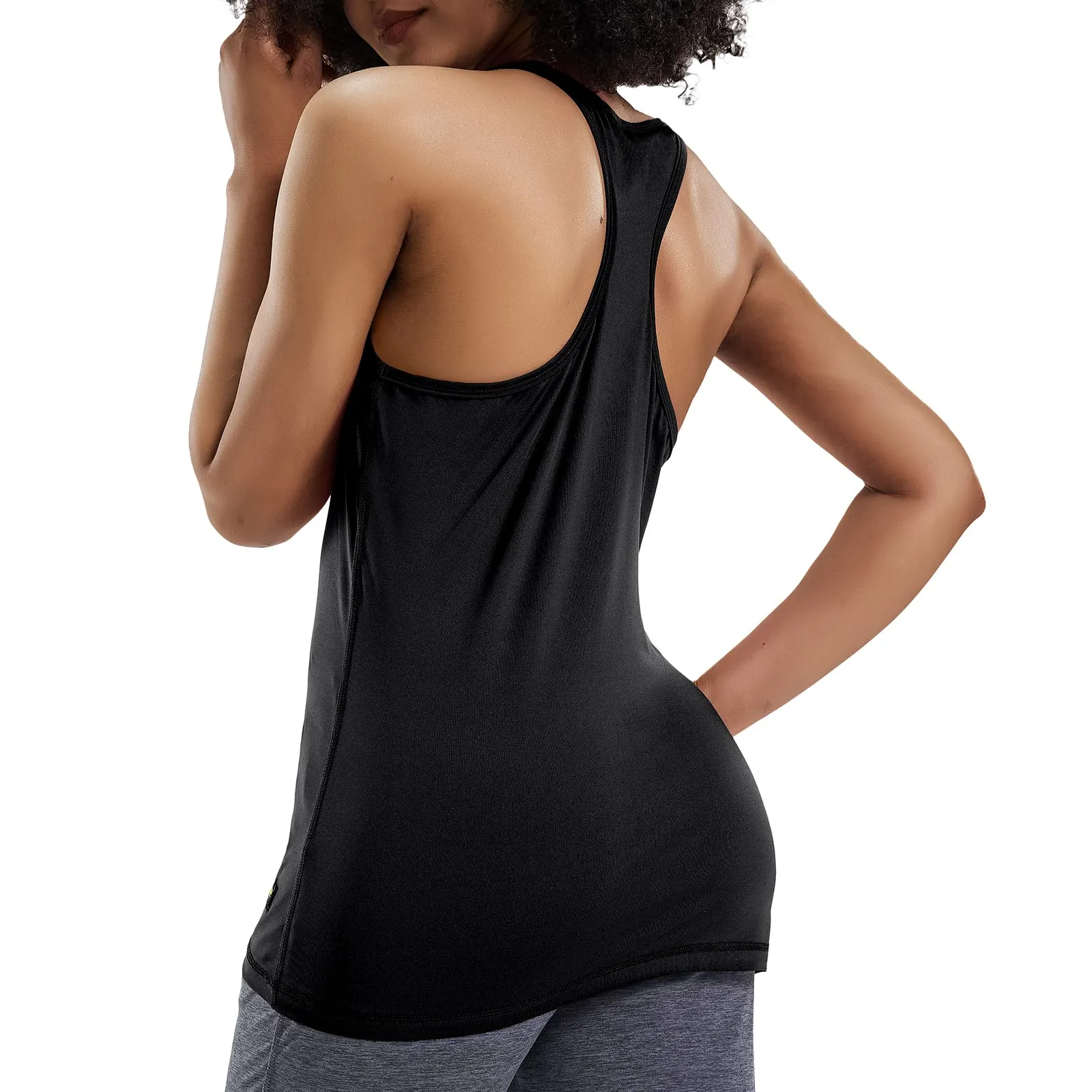 Women's Athletic Workout Racerback Tank Top Sleeveless Shirts